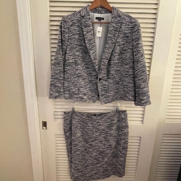 Blue Heathered Suit from Ann Taylor - Picture 1 of 6